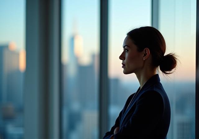 Executive professional in a modern office environment